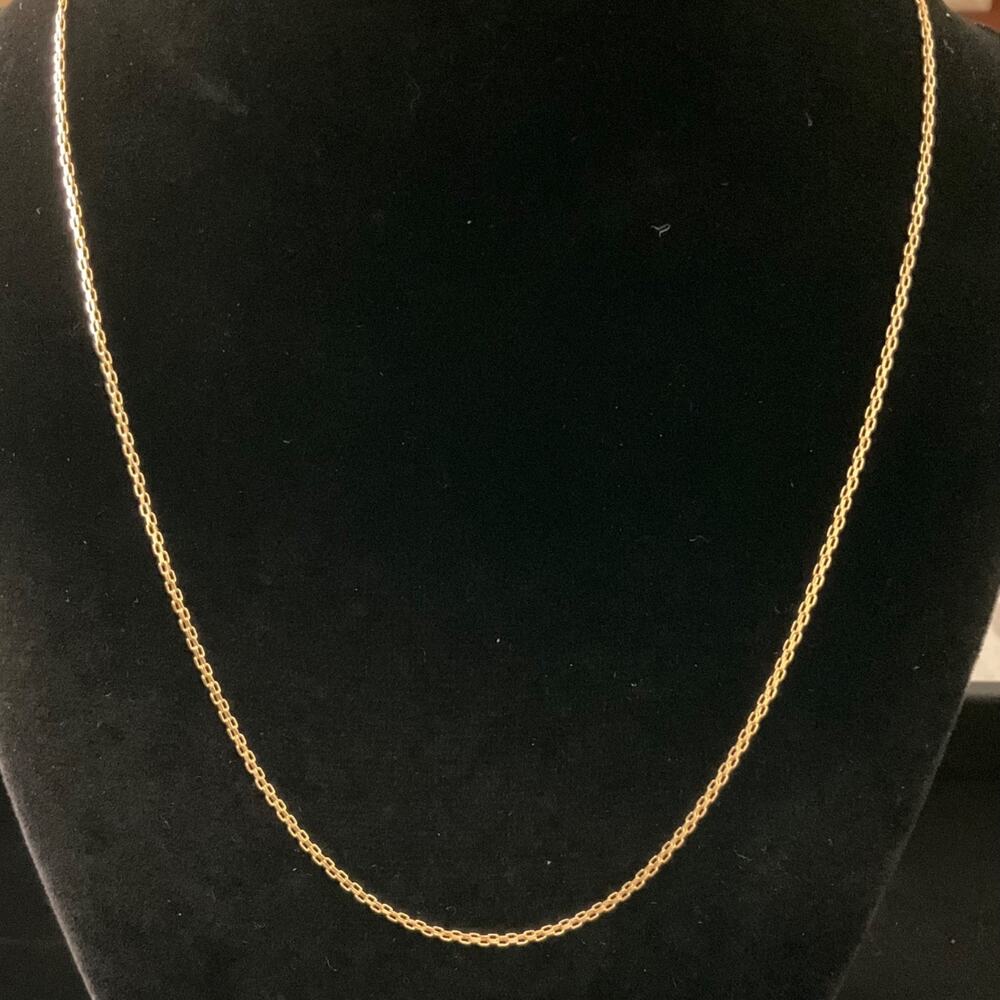 10K GOLD BISMARK CHAIN NECKLACE 22in, 2mm, BRAND NEW (Item# 212)